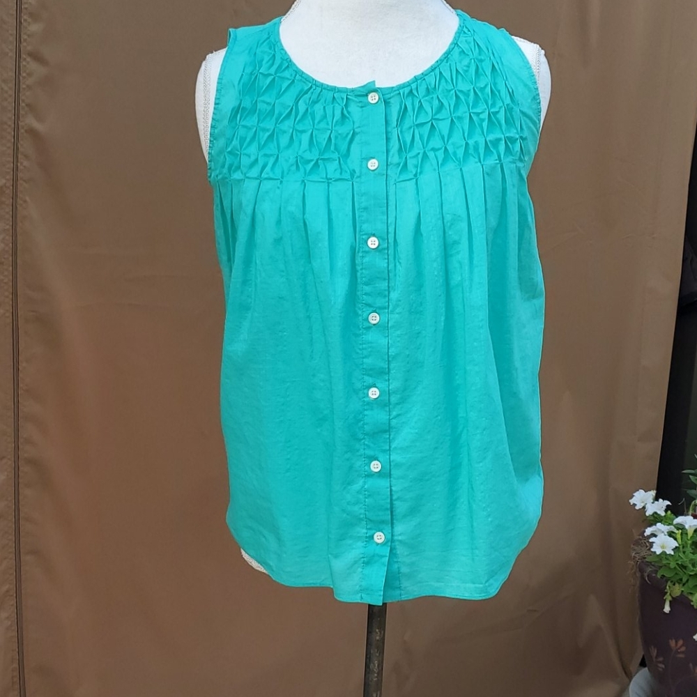 J .Crew Front Pleated Sleeveless Top In Size 4